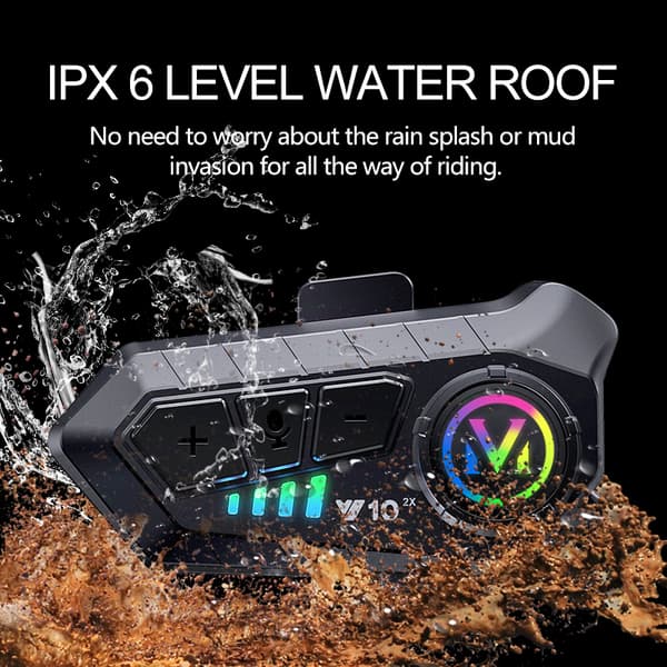 INF Bluetooth-hjelmhodesett med mikrofon, svart Hard Mic