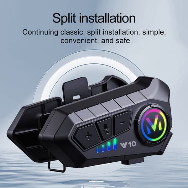 INF Bluetooth-hjelmhodesett med mikrofon, svart Hard Mic