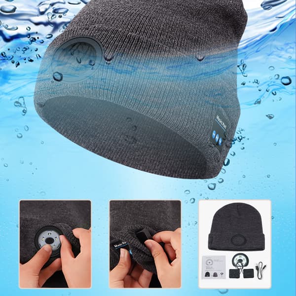 INF Bluetooth Musik Stickad Mössa