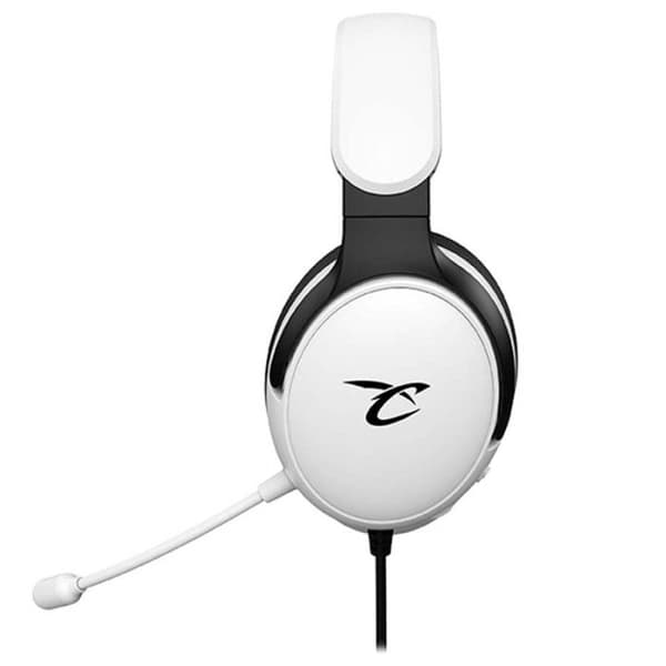 Subsonic - Astra gaming headset för PS5 PS4 PC Xbox, HP 40 mm gaming headset, lutande mikrofon, volymjustering, vit och svart mute