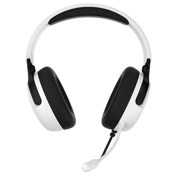 Subsonic - Astra gaming headset för PS5 PS4 PC Xbox, HP 40 mm gaming headset, lutande mikrofon, volymjustering, vit och svart mute
