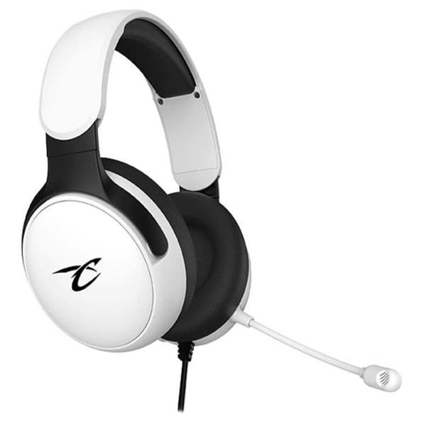 Subsonic - Astra gaming headset för PS5 PS4 PC Xbox, HP 40 mm gaming headset, lutande mikrofon, volymjustering, vit och svart mute