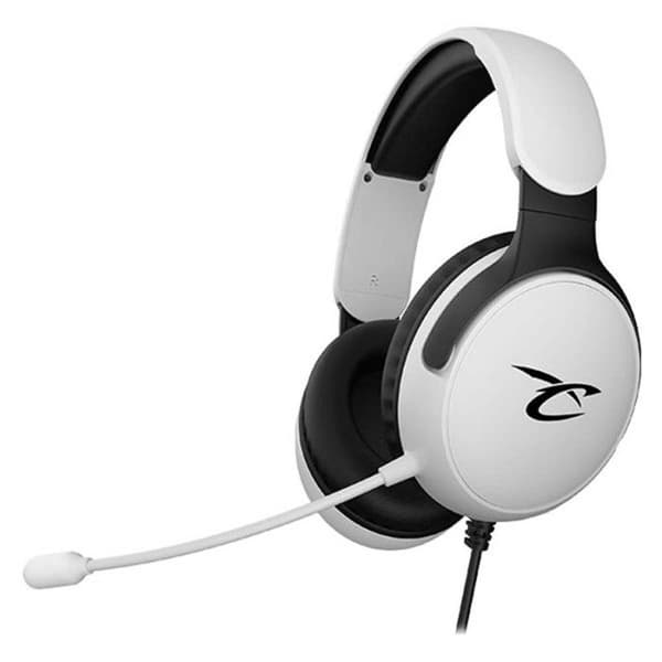 Subsonic - Astra gaming headset för PS5 PS4 PC Xbox, HP 40 mm gaming headset, lutande mikrofon, volymjustering, vit och svart mute