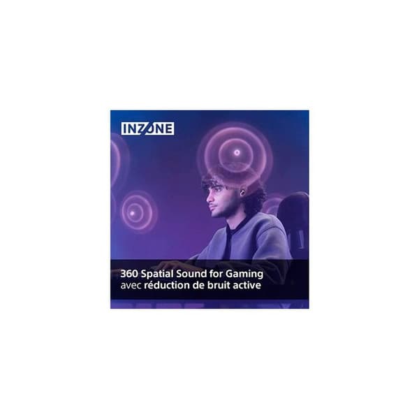 Trådlösa gaming hörlurar - Sony - INZONE BUDS WF G700NW - Brusreducering - 12h batteritid - Vit