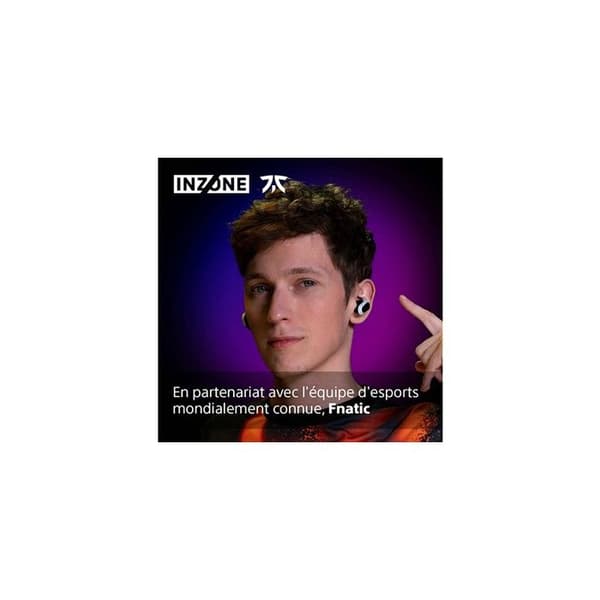 Trådlösa gaming hörlurar - Sony - INZONE BUDS WF G700NW - Brusreducering - 12h batteritid - Vit