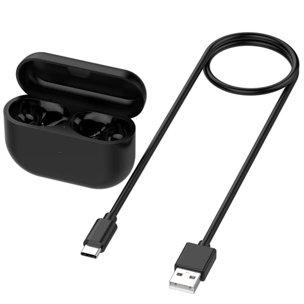 Oplader til Jabra Elite 8 i sort med magnetisk opladning og kompakt design