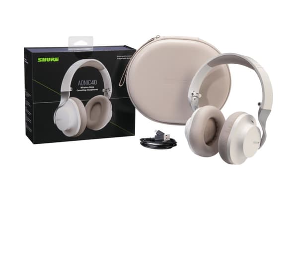 Shure Aonic 40 hovedtelefoner med ledning & amp; Trådløs hovedbøjle Musik USB Type-C Bluetooth Hvid