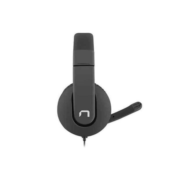 Hörlurar med mikrofon Natec Rhea Black - Hörlurar med mikrofon - Neodymium - Inbyggd mikrofon