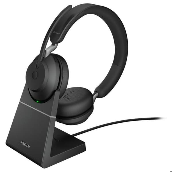 Jabra Evolve2 65 Headset - USB-A MS Teams Stereo med Laddningsställ - Svart