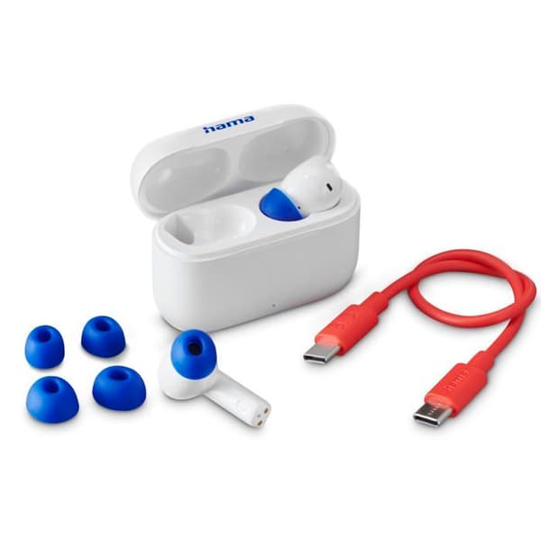 Hörlurar - hörlurar Hama - 00184179 - Lyssna. Bluetooth® Passion Clear II, TWS. int-aur., ANC, APPL., Vit