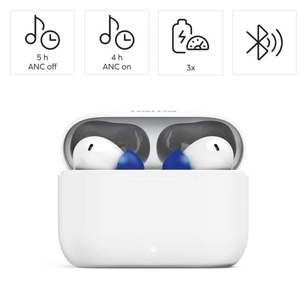 Hörlurar - hörlurar Hama - 00184179 - Lyssna. Bluetooth® Passion Clear II, TWS. int-aur., ANC, APPL., Vit