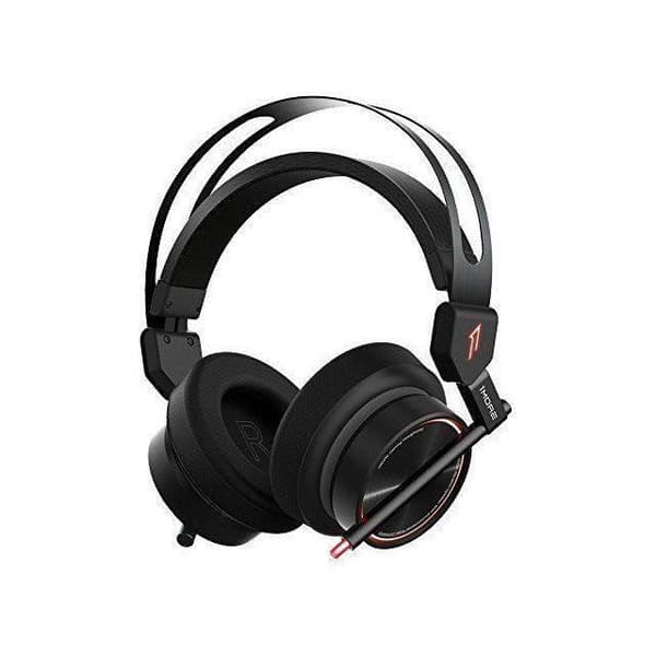 1MER H1007 Spearhead Gaming Headset med kabel (7.1 Surround Sound, 54 mm drivrutin, dubbel mikrofon) för PC, Xbox,