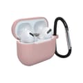 Miniatyrbillede 1 af 2: Silikoneovertræk med karabinhage til AirPods 3 - Pink