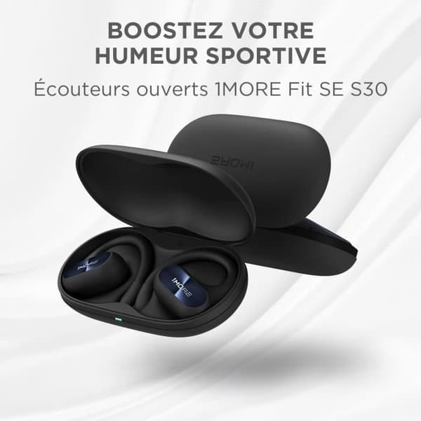 Bluetooth-hörlurar - 1MORE - Fit SE S30 - 30 timmars batteritid - IPX5 - 4 mikrofoner