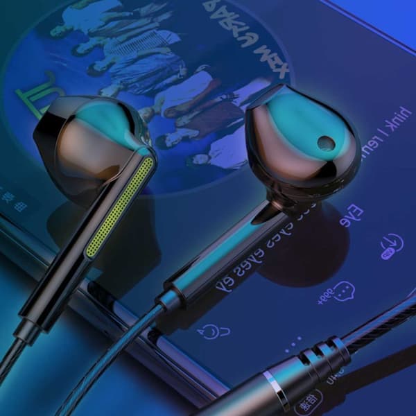 Universal USB-C hovedtelefoner med kabel DAC Sort