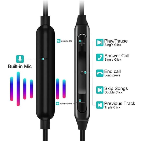 Kabelforbundne USB-C hovedtelefoner med mikrofon sort