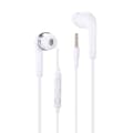 Miniatyrbild 1 av 3: Vita trådbundna stereo In-Ear-hörlurar för Blackview BV7300 med volymkontroll och mikrofon