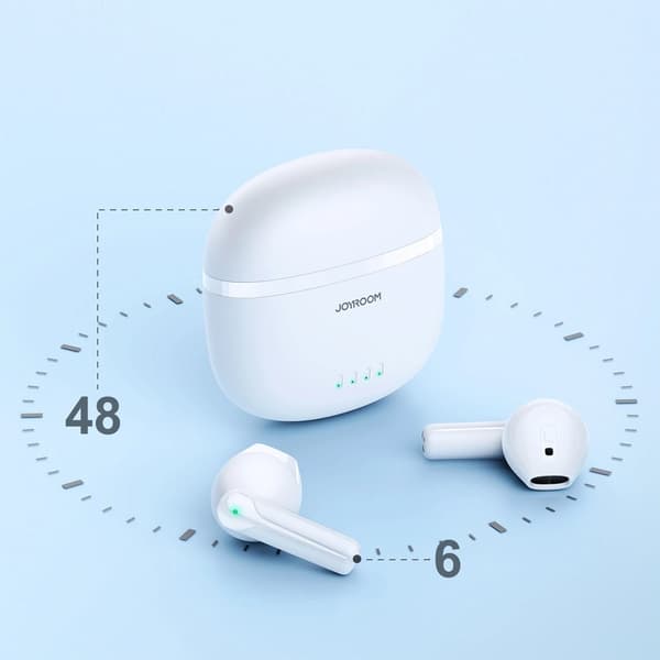 Joyroom TWS Bluetooth 5.3 Trådlösa Hörlurar - Vit
