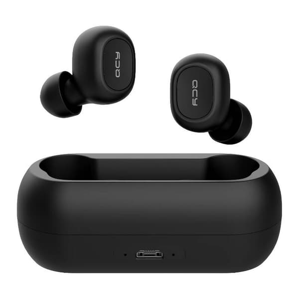Trådlösa hörlurar TWS QCY T1C Bluetooth V5.0 (svart)
