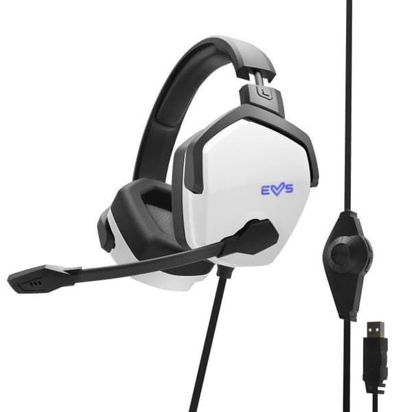 Energy Sistem ESG 4 Gaming Headset - 7.1 Surround Sound - LED-lampor - Vit