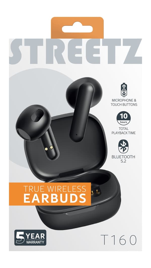 T160 TWS earphones, black