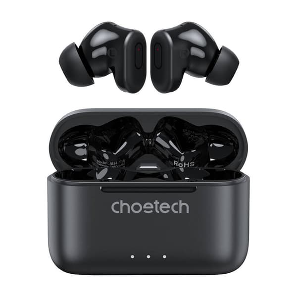 TWS Choetech BH-T15 ANC+ENC trådløse hodetelefoner (svarte)