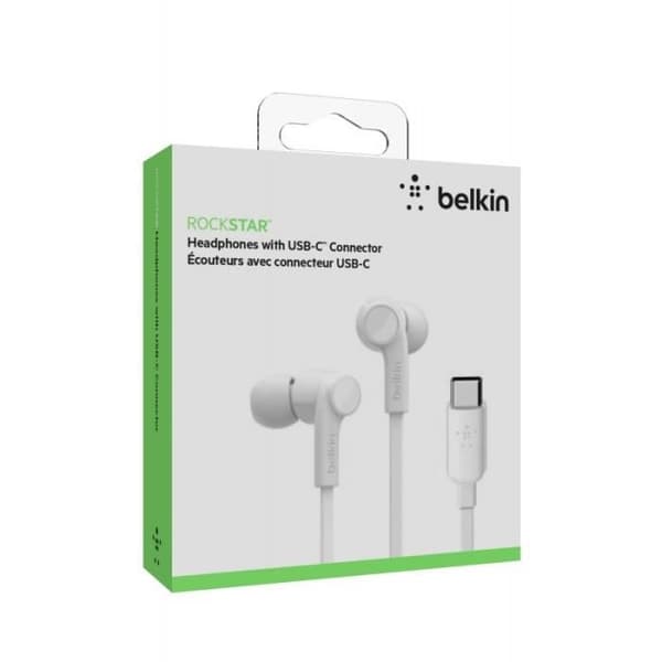 In-ear hörlurar - BELKIN - ROCKSTAR - USB-C - Svettresistenta