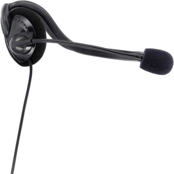 Micro-headset PC - HAMA - NHS-P100 - Kabel - Stereo - Supra-aural svart