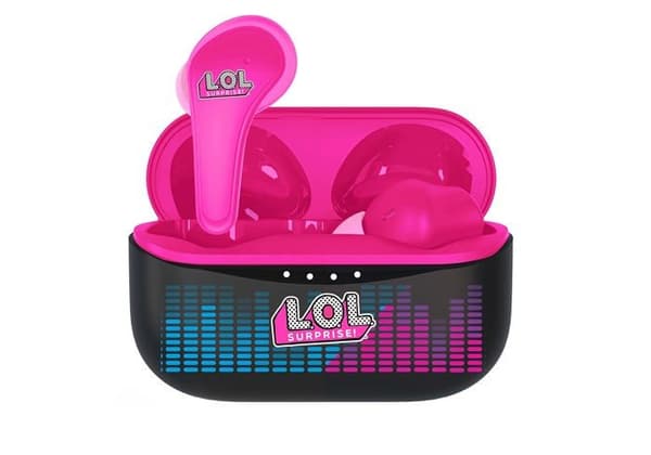 Otl-teknologier - LOL868 - Trådlösa Bluetooth V5.3 hörlurar för LOL barn med laddbox. Lila