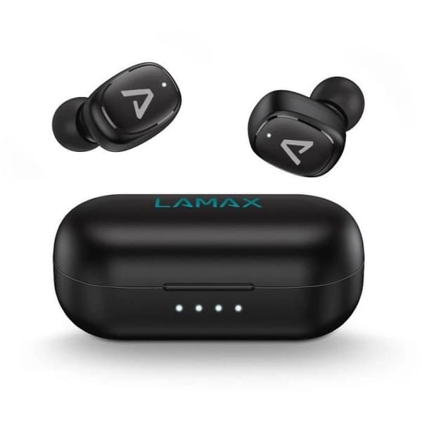 Trådlösa hörlurar - LAMAX - Dots3 Play - USB Type-C - Bluetooth - Svart