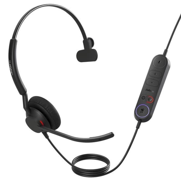 JABRA Engage 40 Link-headset svart, mono, MS, USB-C