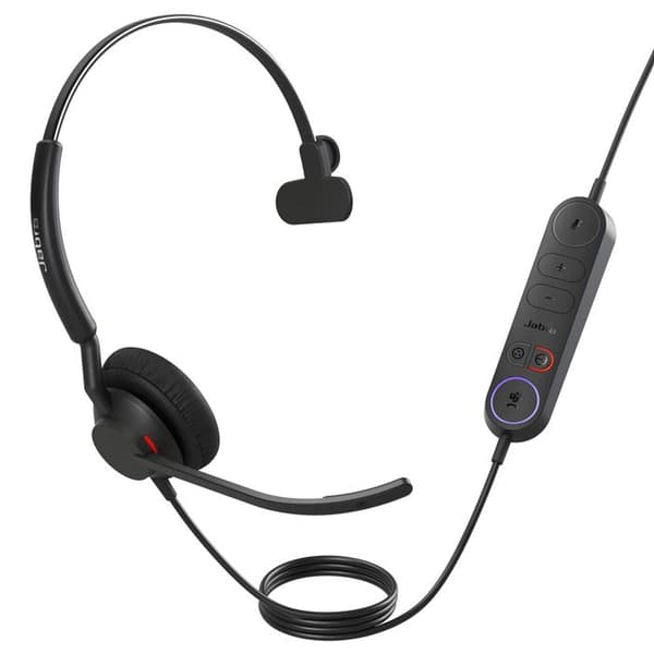 JABRA Engage 40 Link-headset svart, mono, MS, USB-C