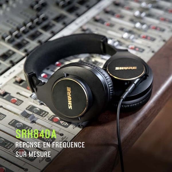 Hörlurar - Shure - SRH840A - Kabelansluten - Circumaural - Brusisolering