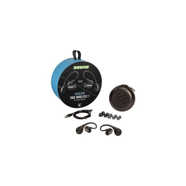 True Wireless Headphones - Shure - Aonic 215 Gen 2 - Svart - Svetttålig - In-ear