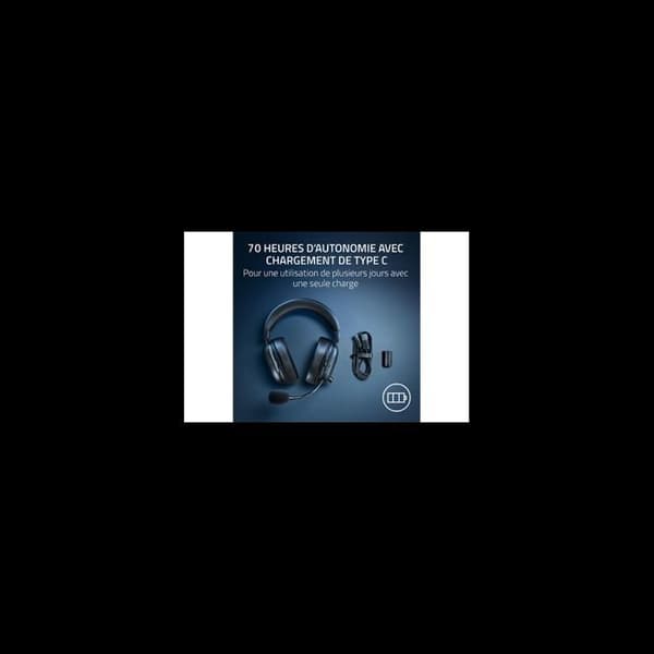 Gaming Headset - RAZER - BlackShark V2 HyperSpeed - Trådlös - Ultralätt - Ljudisolering