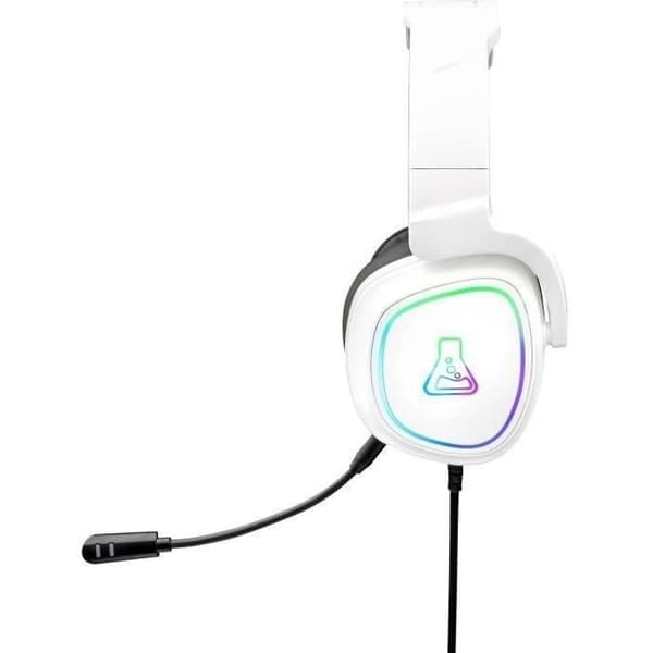 Wired Gaming Headset - The G-Lab - KORP RADIUM - Mikrofon - RGB - Vit