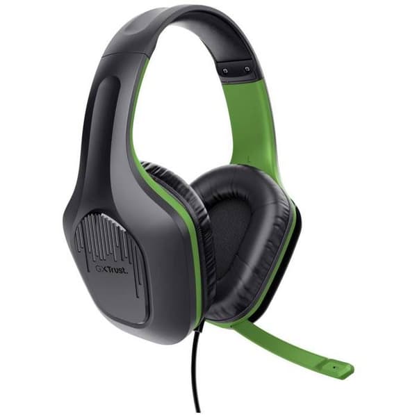Trust Gaming GXT 415X Zirox Lightweight Wired Gaming Headset för Xbox Series X/S, 3,5 mm uttag, 1,2 m kabel, med mikrofon - svart/grön