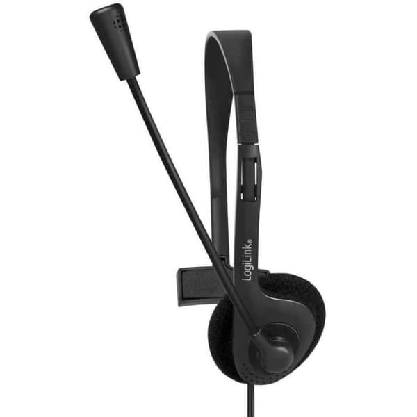 LogiLink HS0054 monoheadset med mikrofon och 3,5 mm uttag