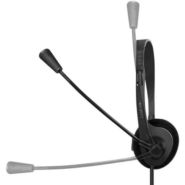 LogiLink HS0054 monoheadset med mikrofon och 3,5 mm uttag