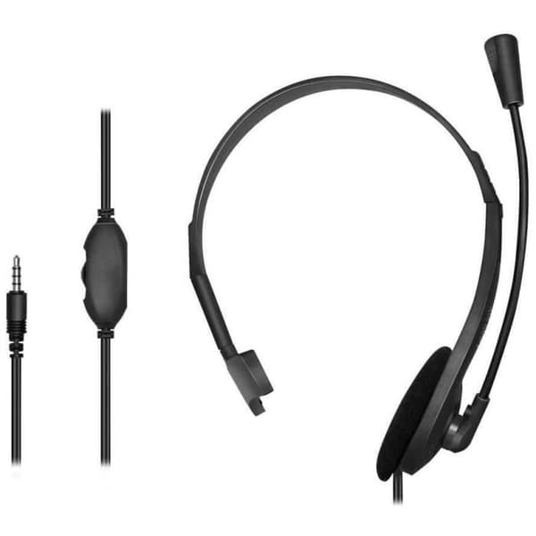 LogiLink HS0054 monoheadset med mikrofon och 3,5 mm uttag