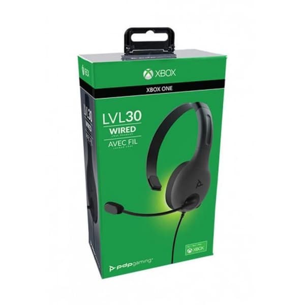 Hörlurar med mikrofon - PDP - LVL30 - Xbox One - Trådad - Stereo - Grå