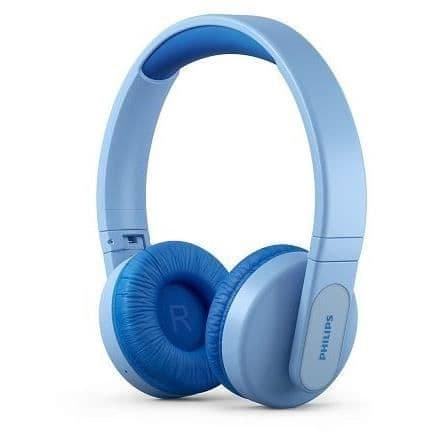 PHILIPS TAK4206BL / 00 - Trådlösa on-ear hörlurar för barn - Upplysta koppar - Föräldrakontroll - &lt;85 dB - Blå
