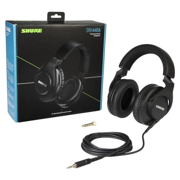 HiFi-hörlurar - Shure - SRH440A - Circumaural - Trådbunden - Brusisolering