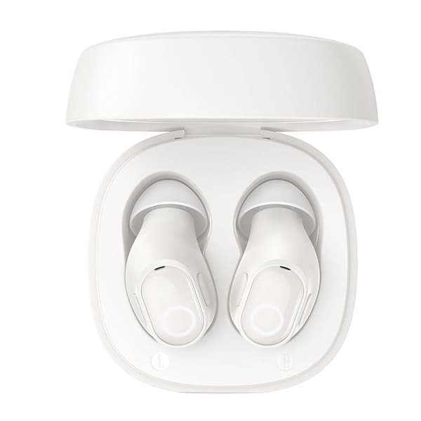 Trådlösa hörlurar Baseus Bowie WM02 TWS, Bluetooth 5.0 (vit)