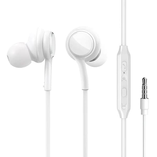 Trådbundna hörlurar JR-EW02, Half in Ear (Vit)