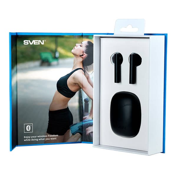 Trådløse øretelefoner med mikrofon SVEN E-717BT (sort