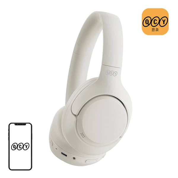 Trådløse hodetelefoner QCY H3, ANC (hvit)