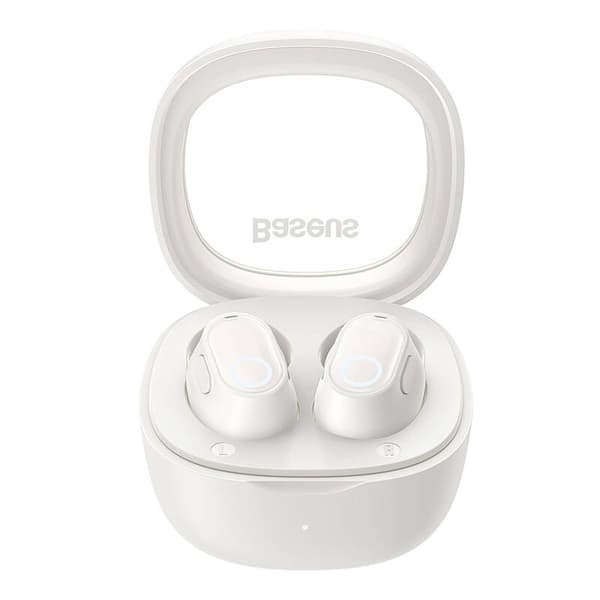 Trådlösa hörlurar Baseus Bowie WM02 TWS, Bluetooth 5.0 (vit) OS