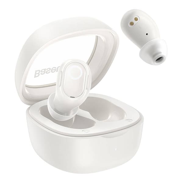 Trådlösa hörlurar Baseus Bowie WM02 TWS, Bluetooth 5.0 (vit) OS