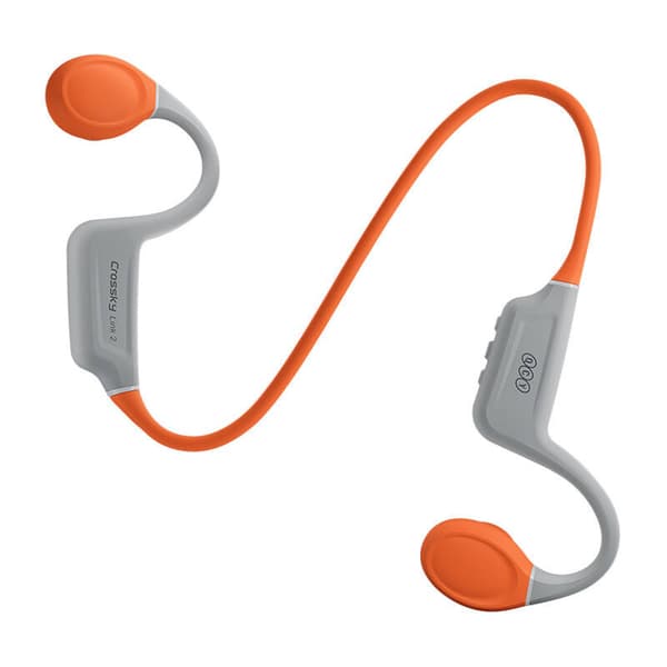 Øretelefoner QCY T25 (grå+ oransje)